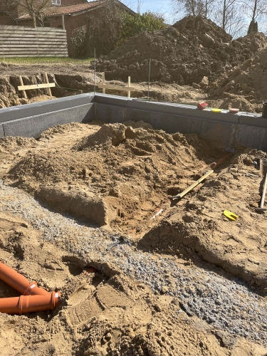 kloakarbejde ved nybyggeri